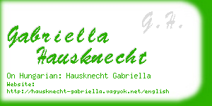 gabriella hausknecht business card